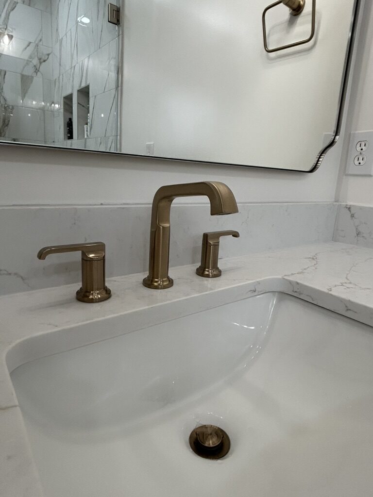 Bathroom fixtures in a Murfreesboro, TN renovation